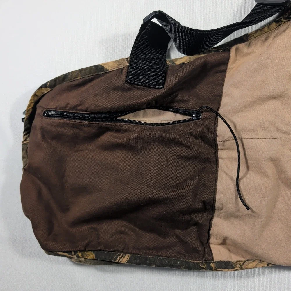 Field & Stream Vest Mens M/L Camo Hunting Realtree Hardwoods Utility Game Bag